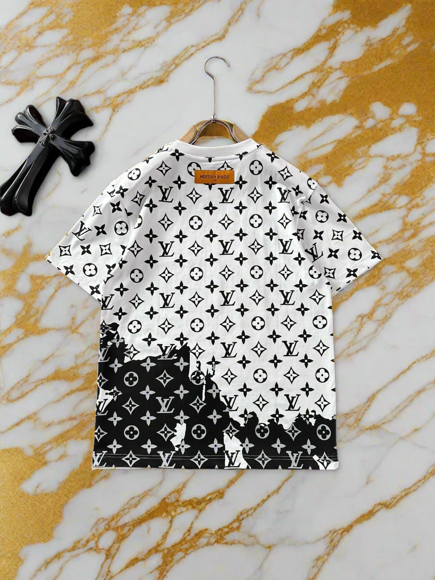 Тениска Louis Vuitton бяло и черно