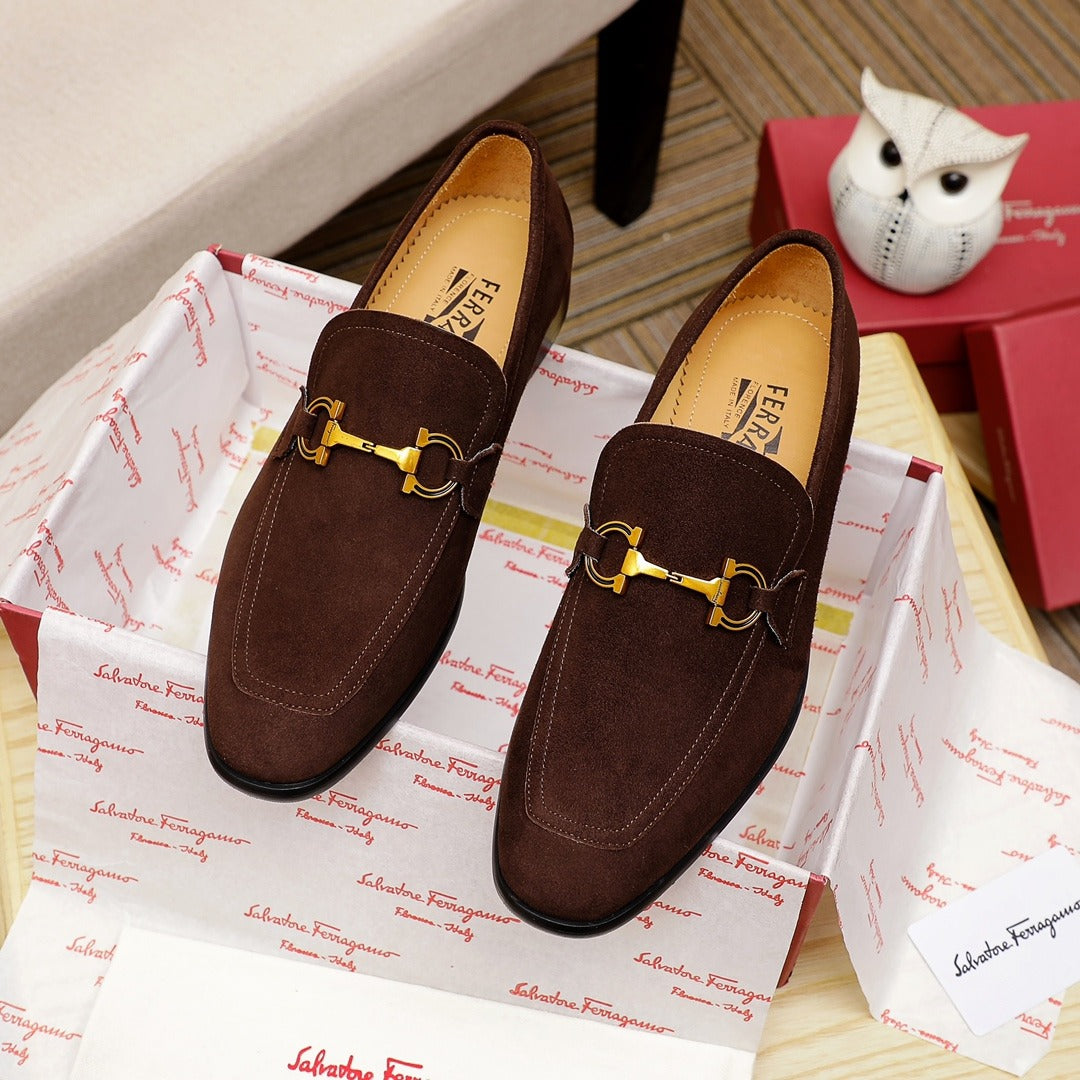 Обувки Ferragamo кафяви