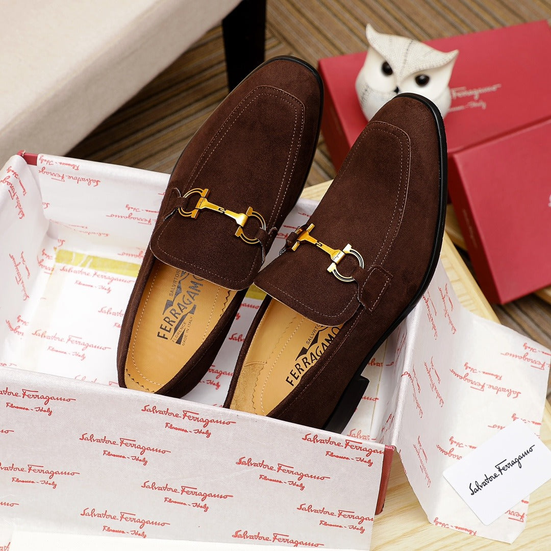 Обувки Ferragamo кафяви