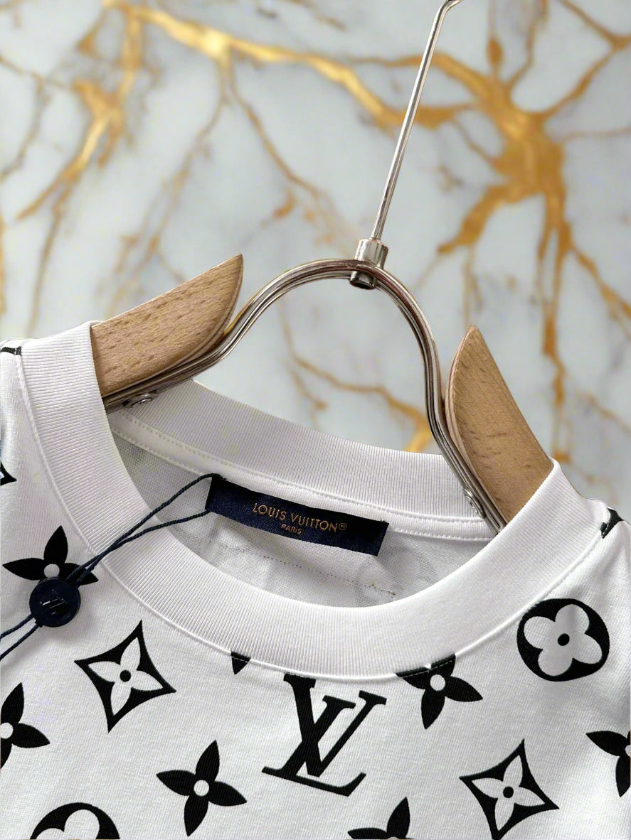 Тениска Louis Vuitton бяло и черно