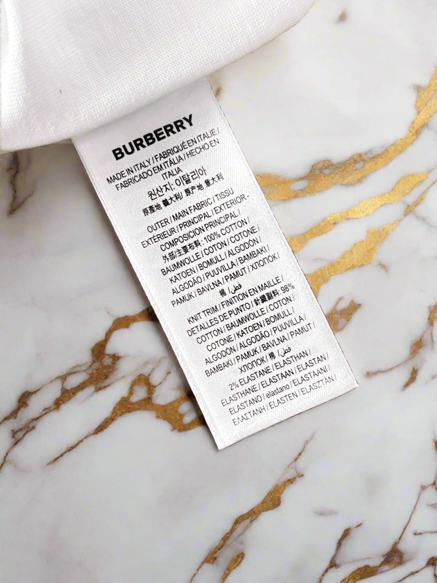 Бяла тениска Burberry