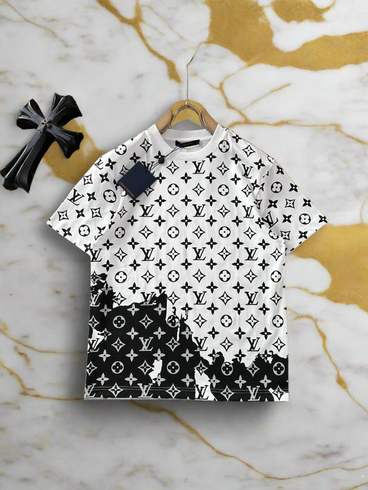 Тениска Louis Vuitton бяло и черно